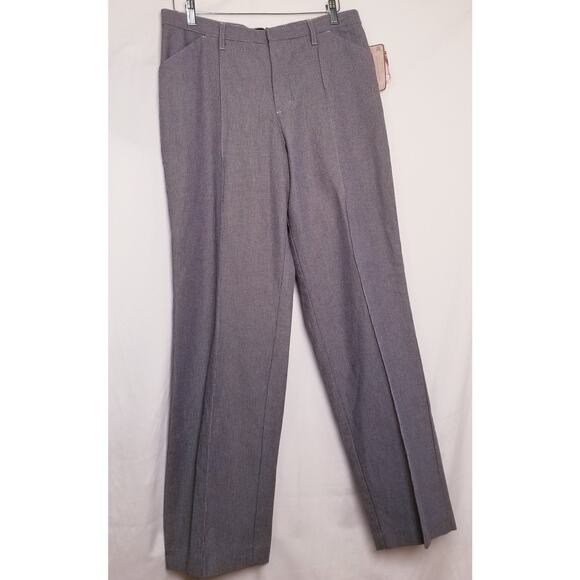 NWT Women’s Lee Performance Khaki Pants Seamed Straight Leg 100% Cotton SZ 12 - Picture 1 of 15
